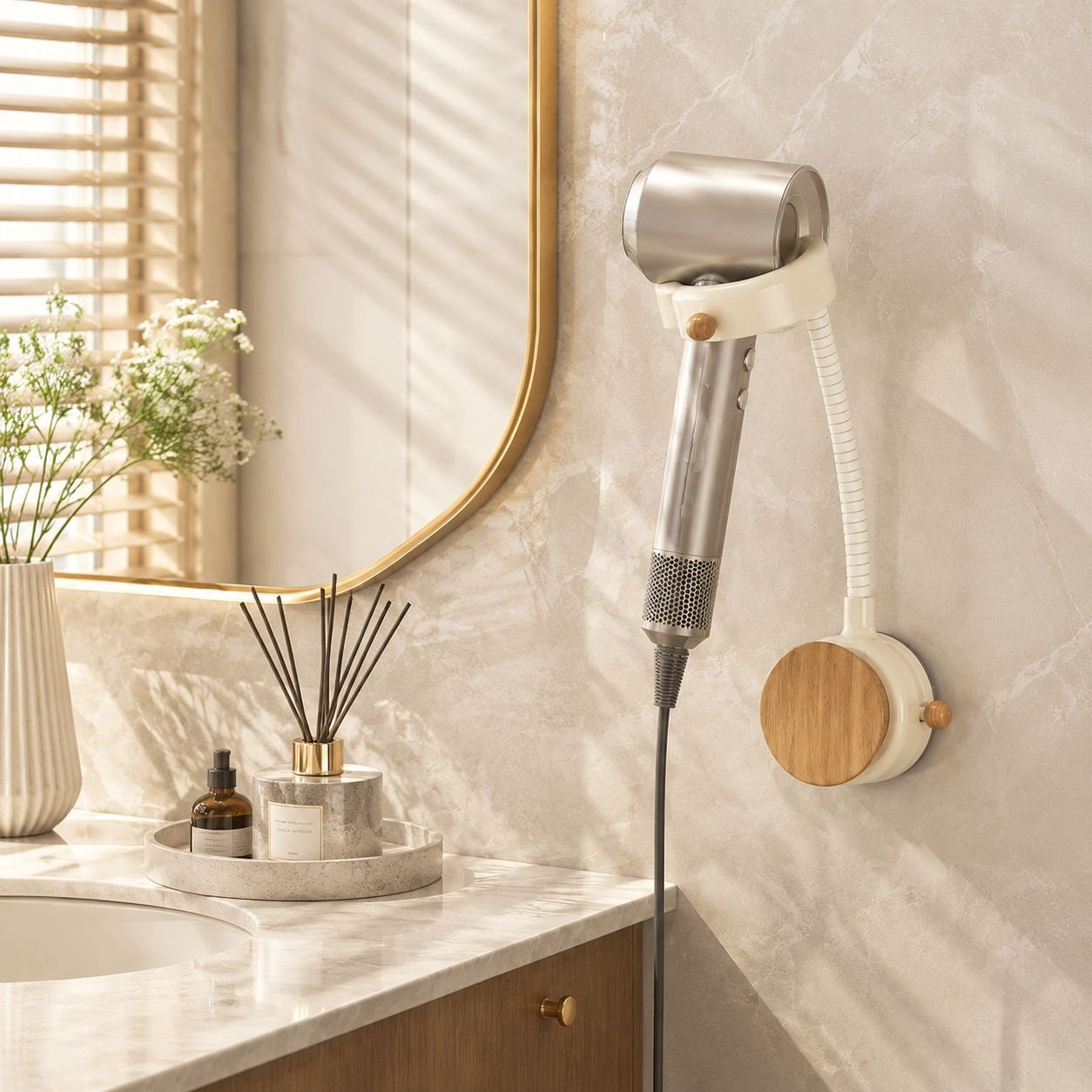 Swivel Wall-Mounted Air Duct Organizer (No Drilling)