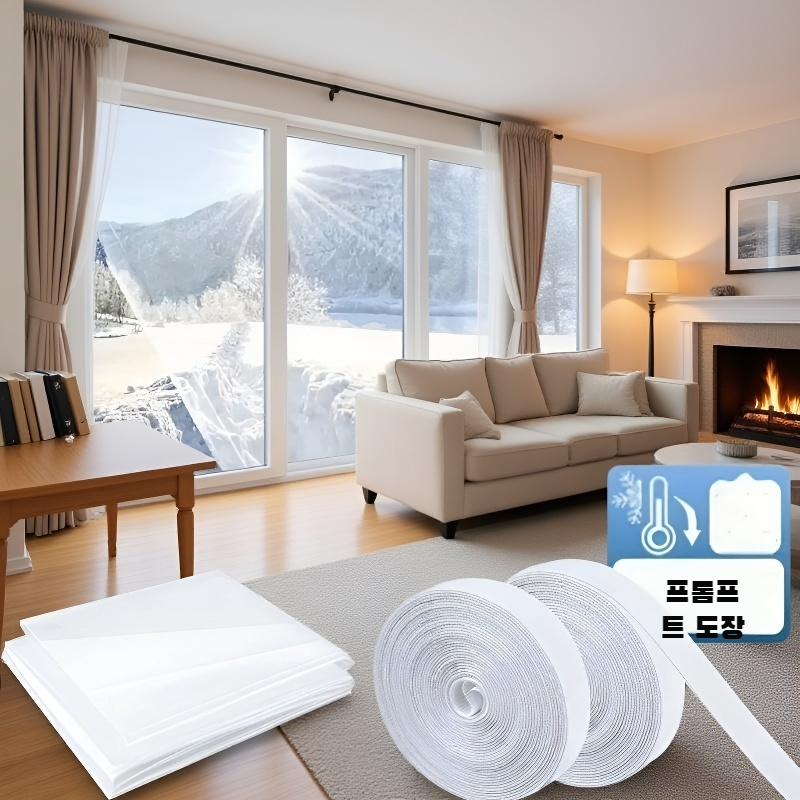 투명 절단 가능한 창문 단열 키트 