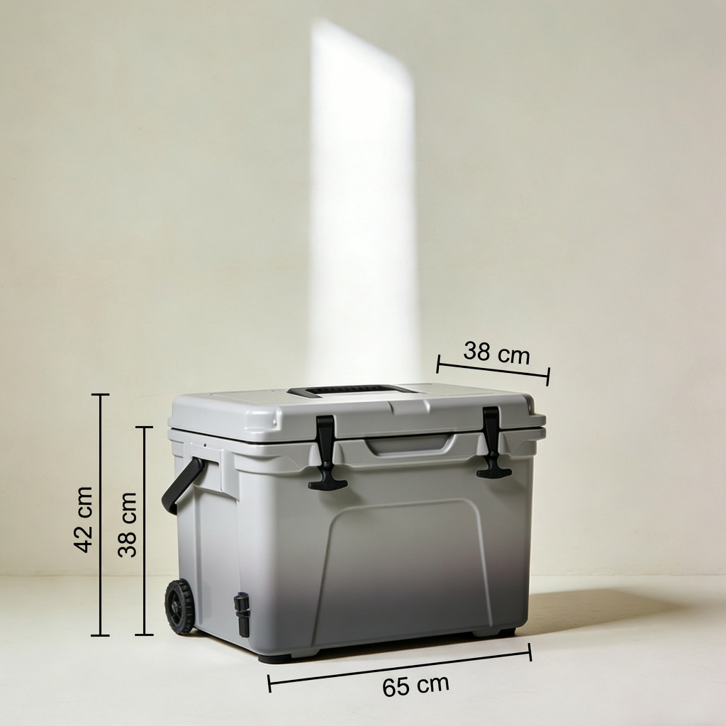 Caja térmica portátil con asa resistente para pescadores