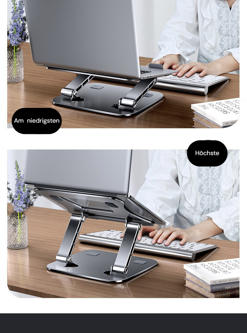 Ergonomischer Laptop-Ständer mit drehbarer Plattform