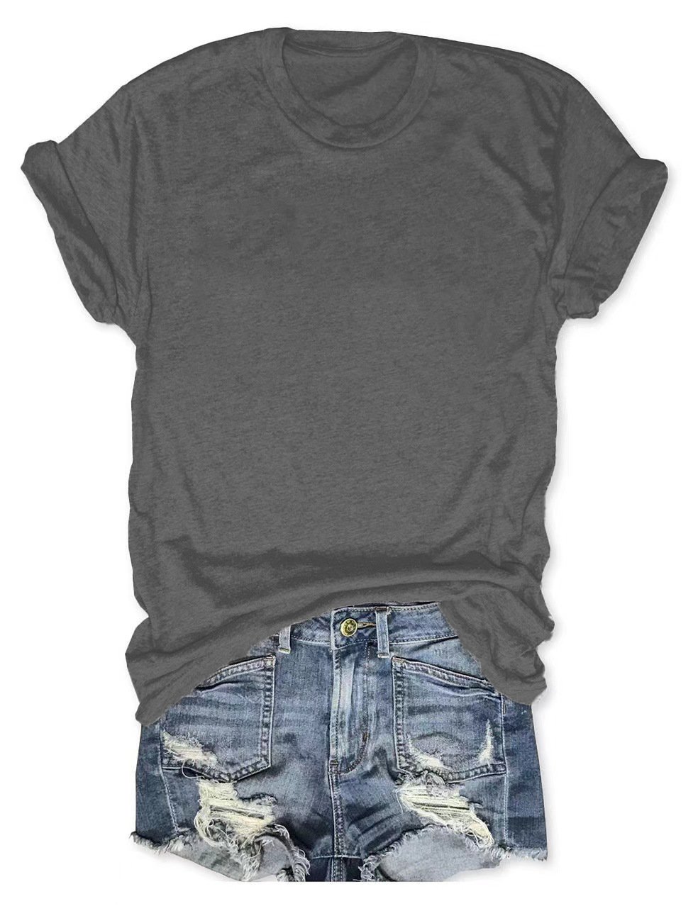 Limited-time offer: Buy one, get one free classic women's casual versatile T-shirt.