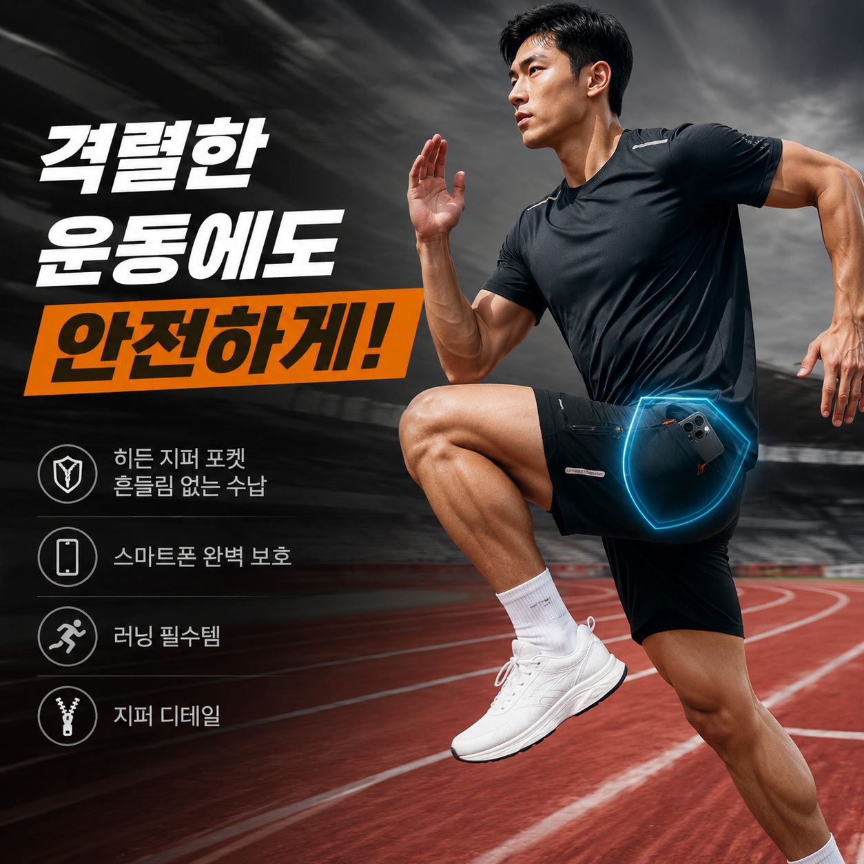여름 아이스 실크 통기성 남성 스포츠 반팔 티셔츠 반바지 투피스 세트