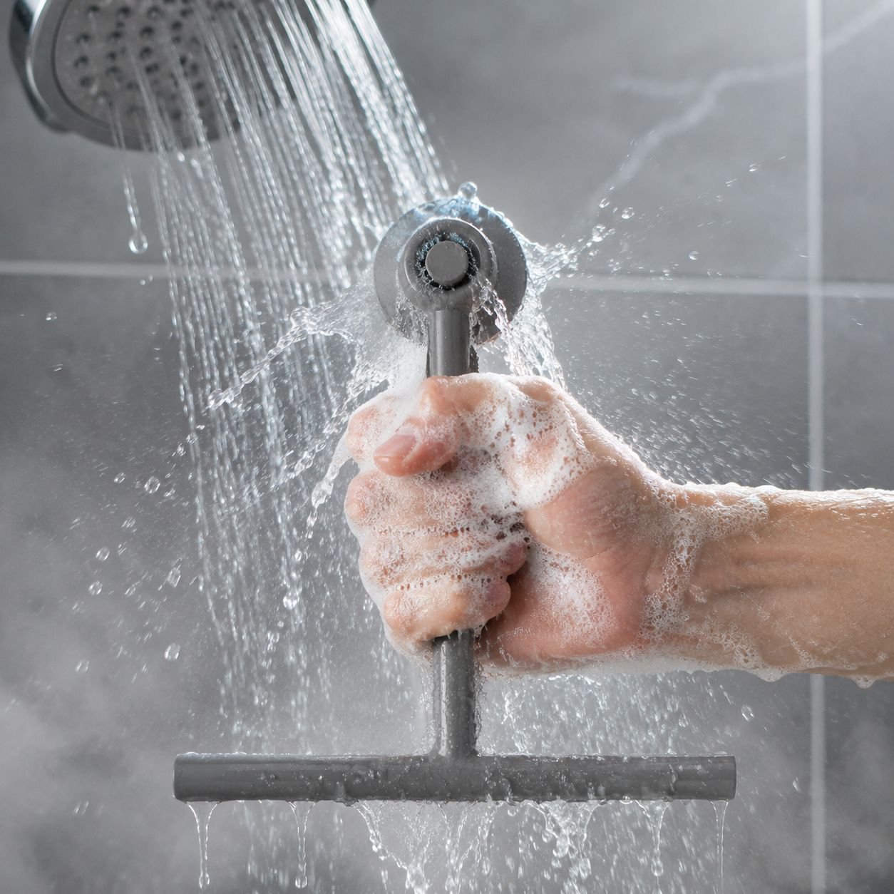 Einseitiger Silikonwischer für Küche, Bad, Glas und Bodenreinigung