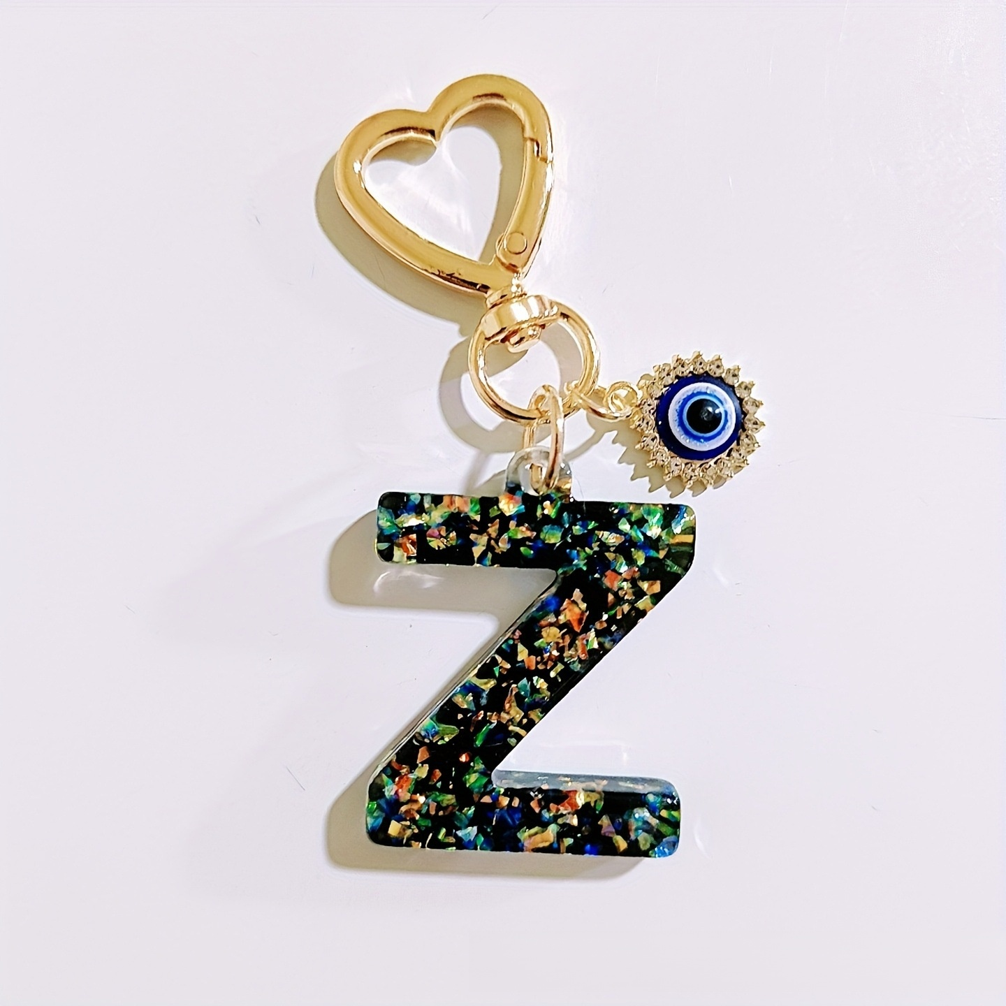 Porte-clés lettre femme, accessoire de mode créatif, décoration de clé porte-bonheur