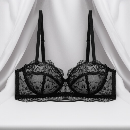 헤비 레이스 슬림 크리스탈 컵 브라