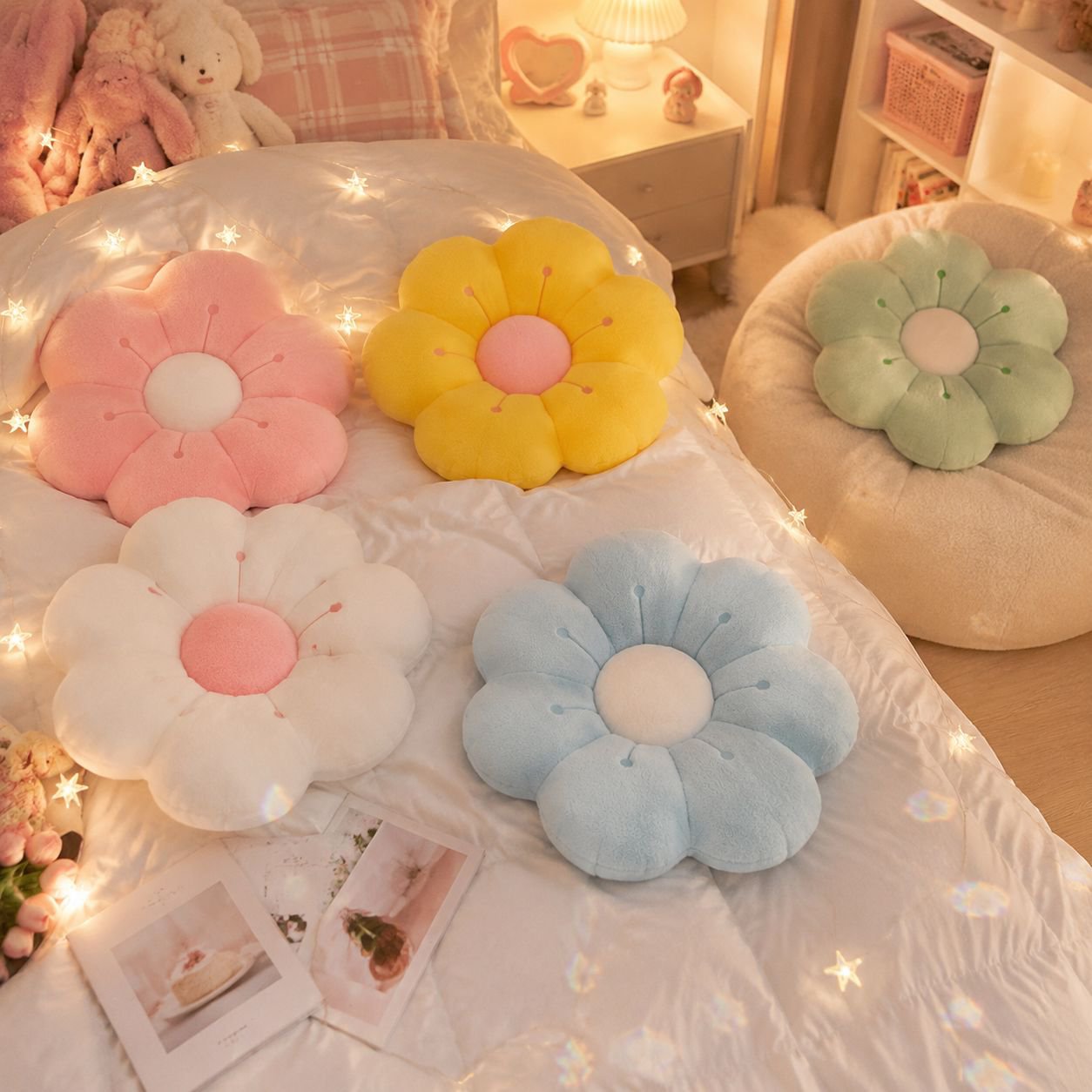 Plush Flower Cushion