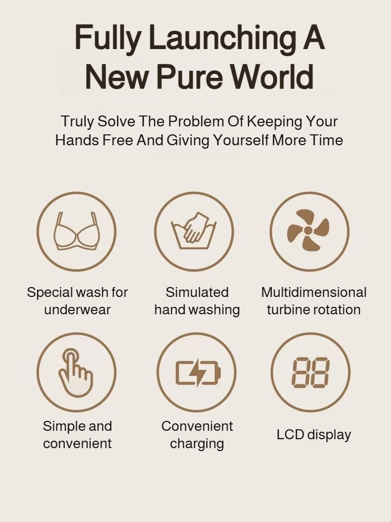 Lavage efficace des sous-vêtements avec mini machine à laver