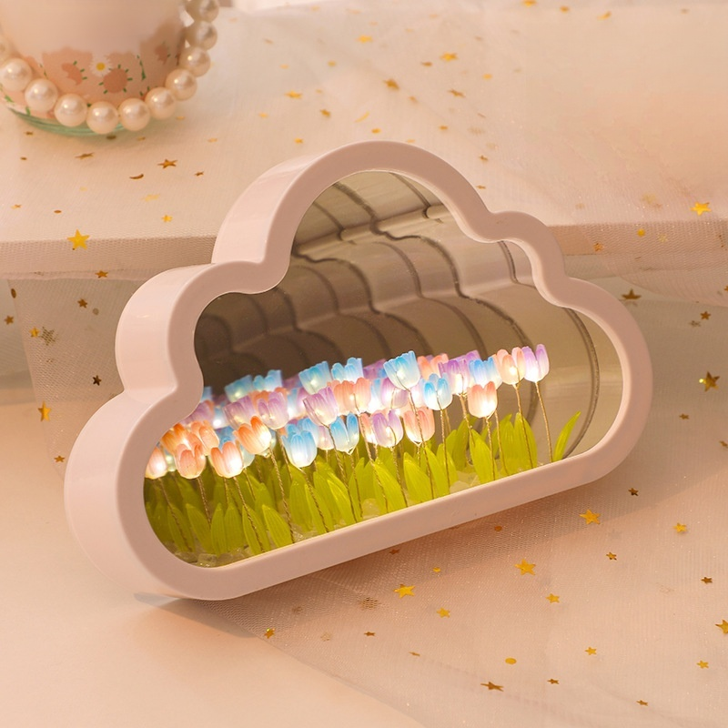 チューリップ型の手作りアンビエントライト