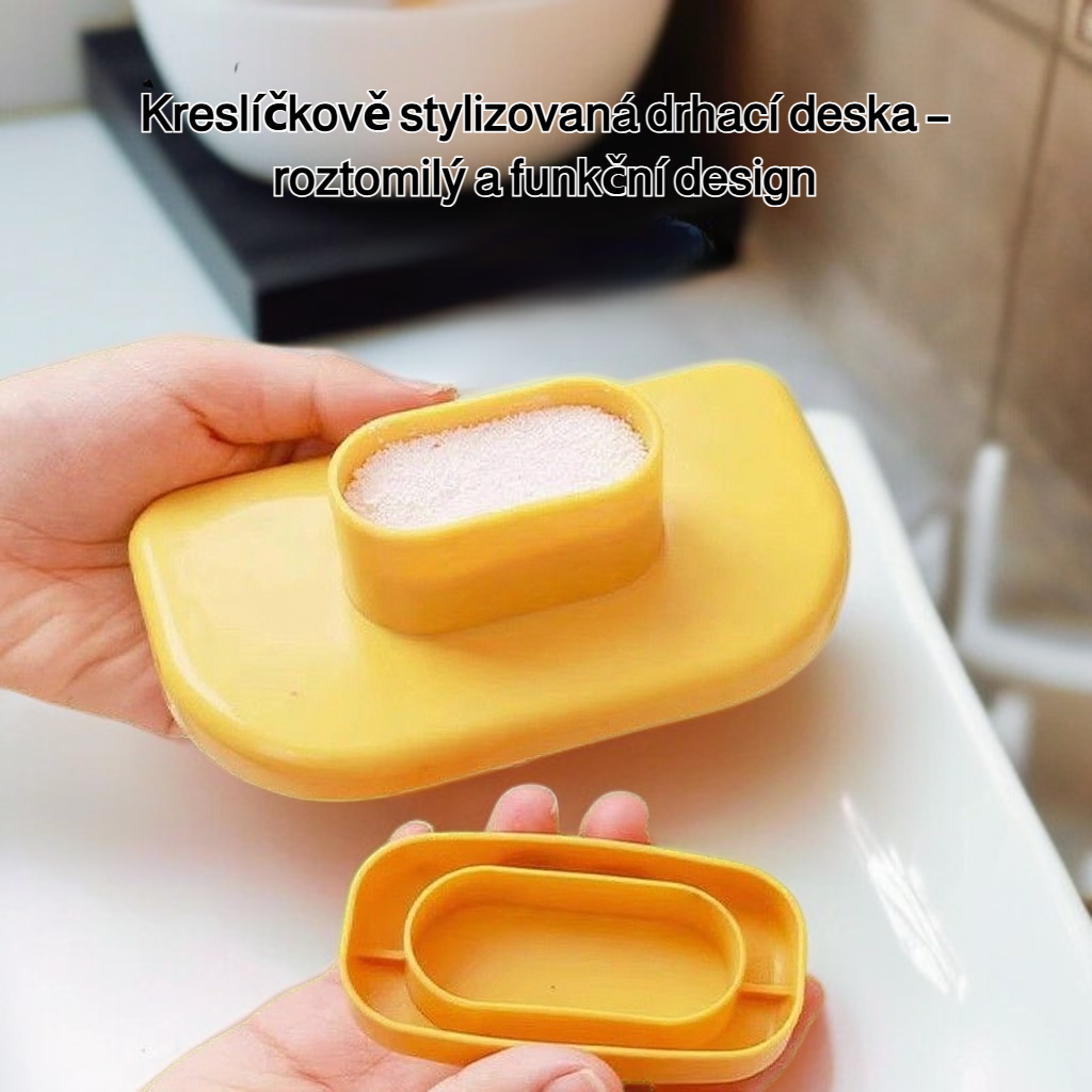 Valcha kreslená multifunkční protiskluzová malá mycí deska