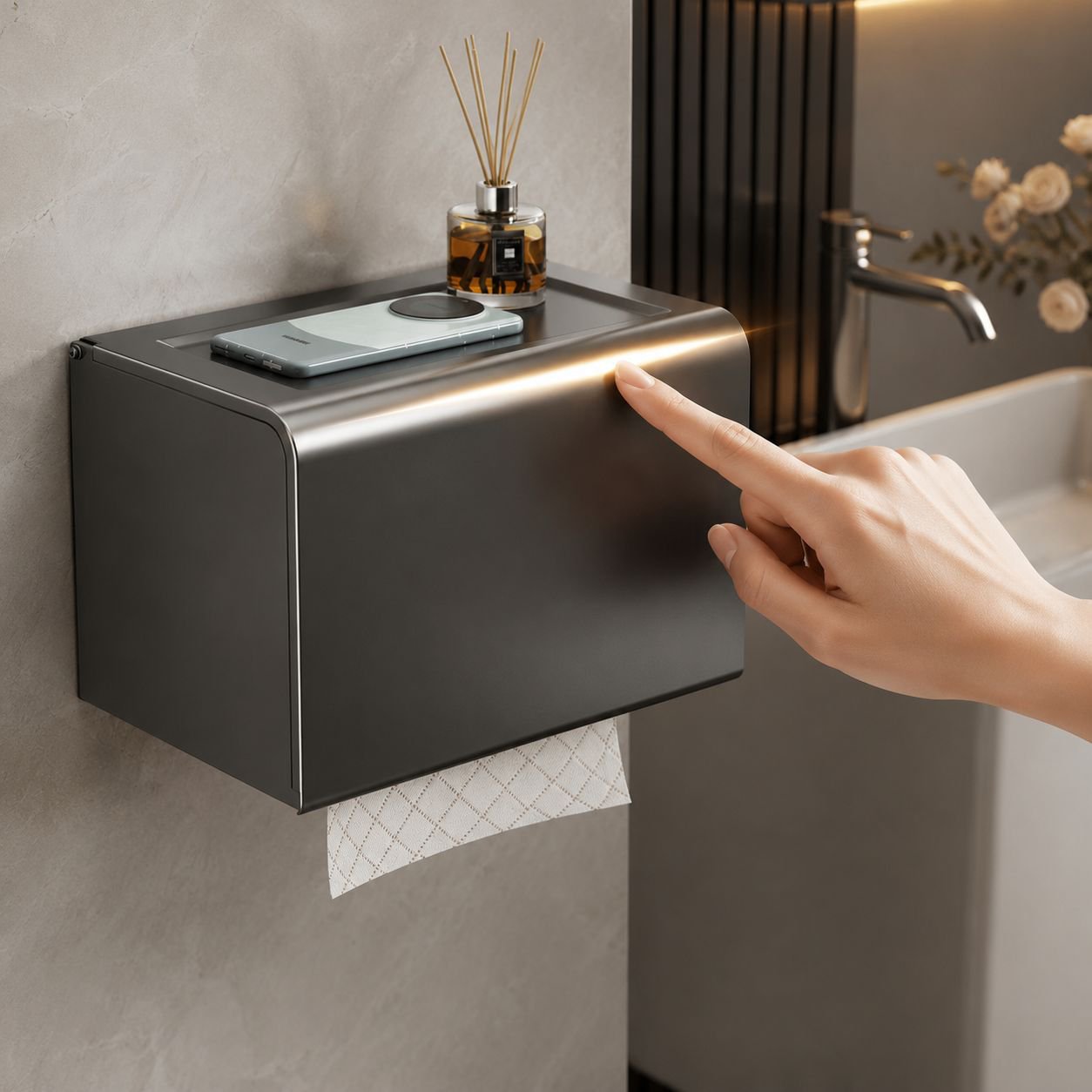 Accessoire salle de bain pratique et design