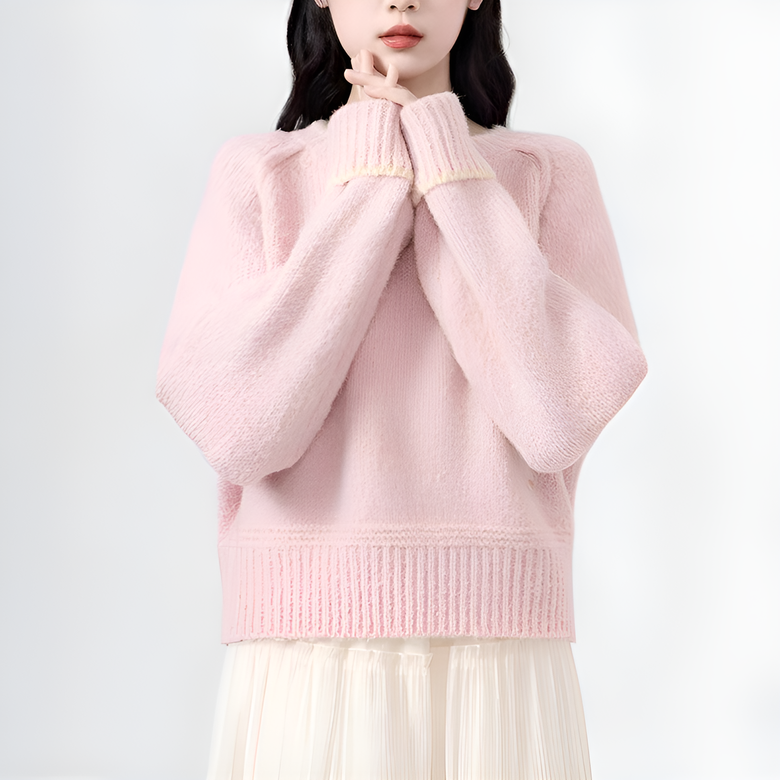 高品質素材の快適セーター画像