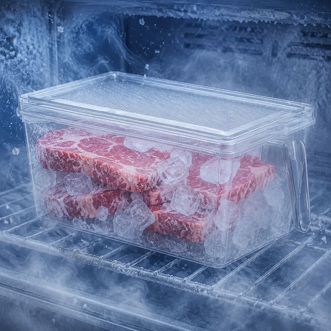 Multi-functional Refrigerator Storage Box with Handle