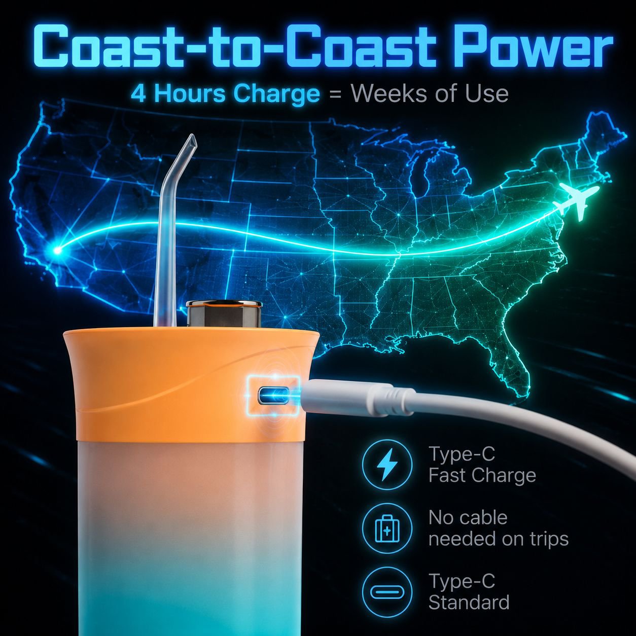 Compact and Versatile Dental Irrigator for Oral Health Maintenance