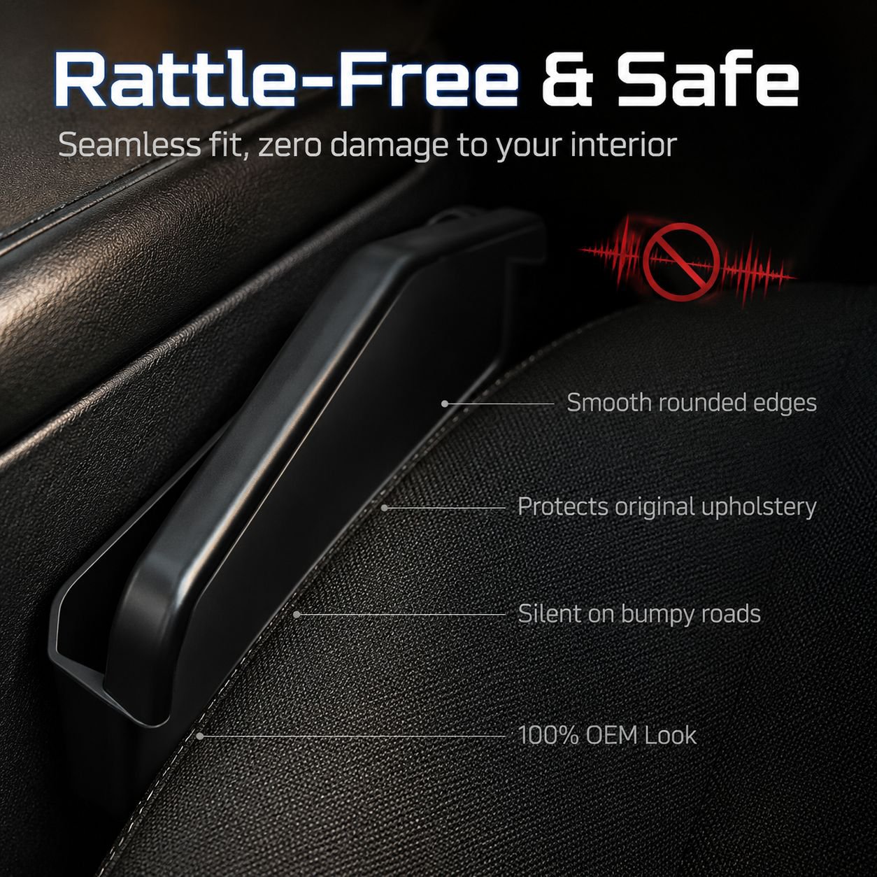 Jimny Center Console Gear Shift Storage Box (2pcs, Black)