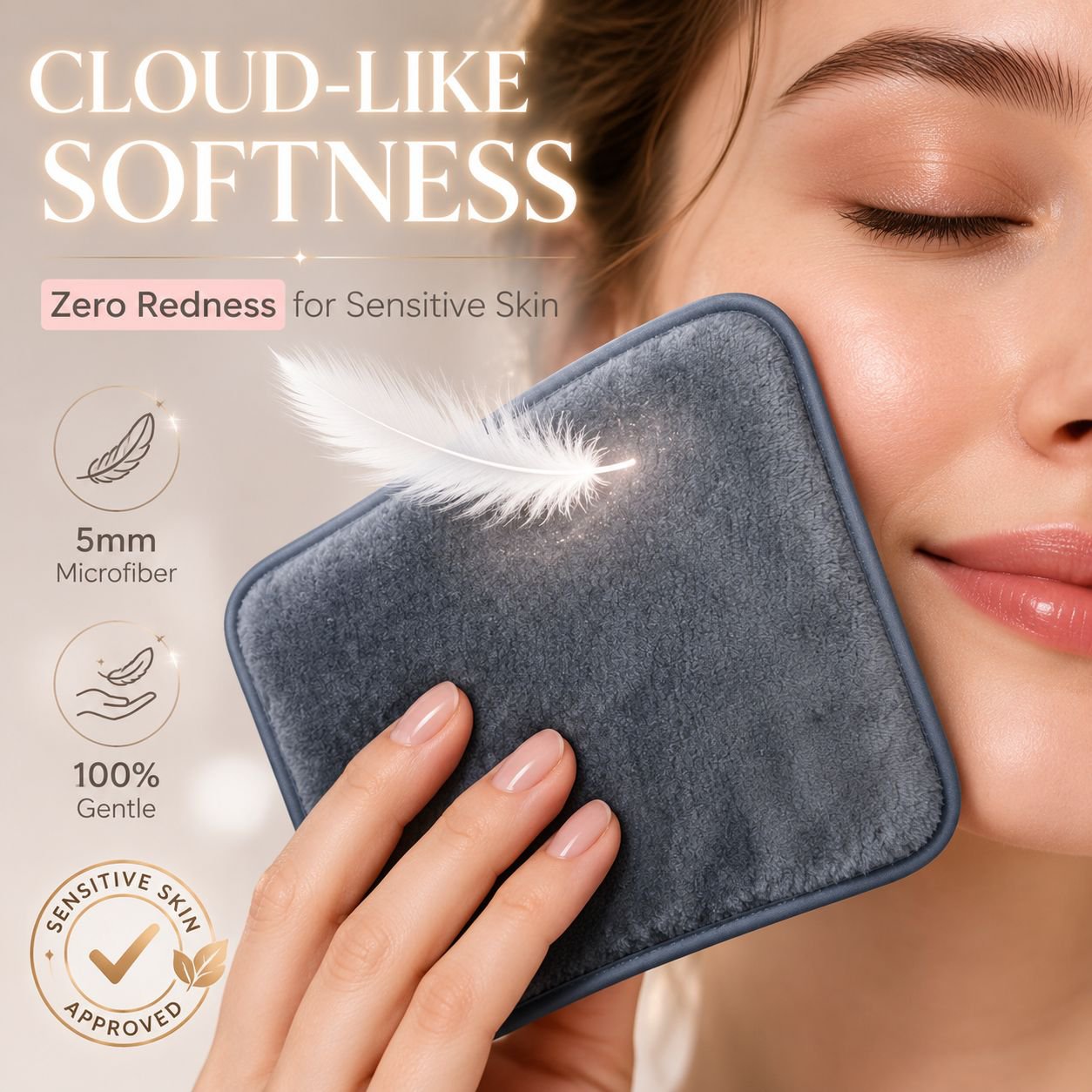 Flannel Facial Cleansing Beauty Towel