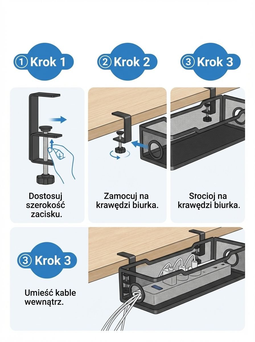 Zarządzanie kablami w domu dzięki półce