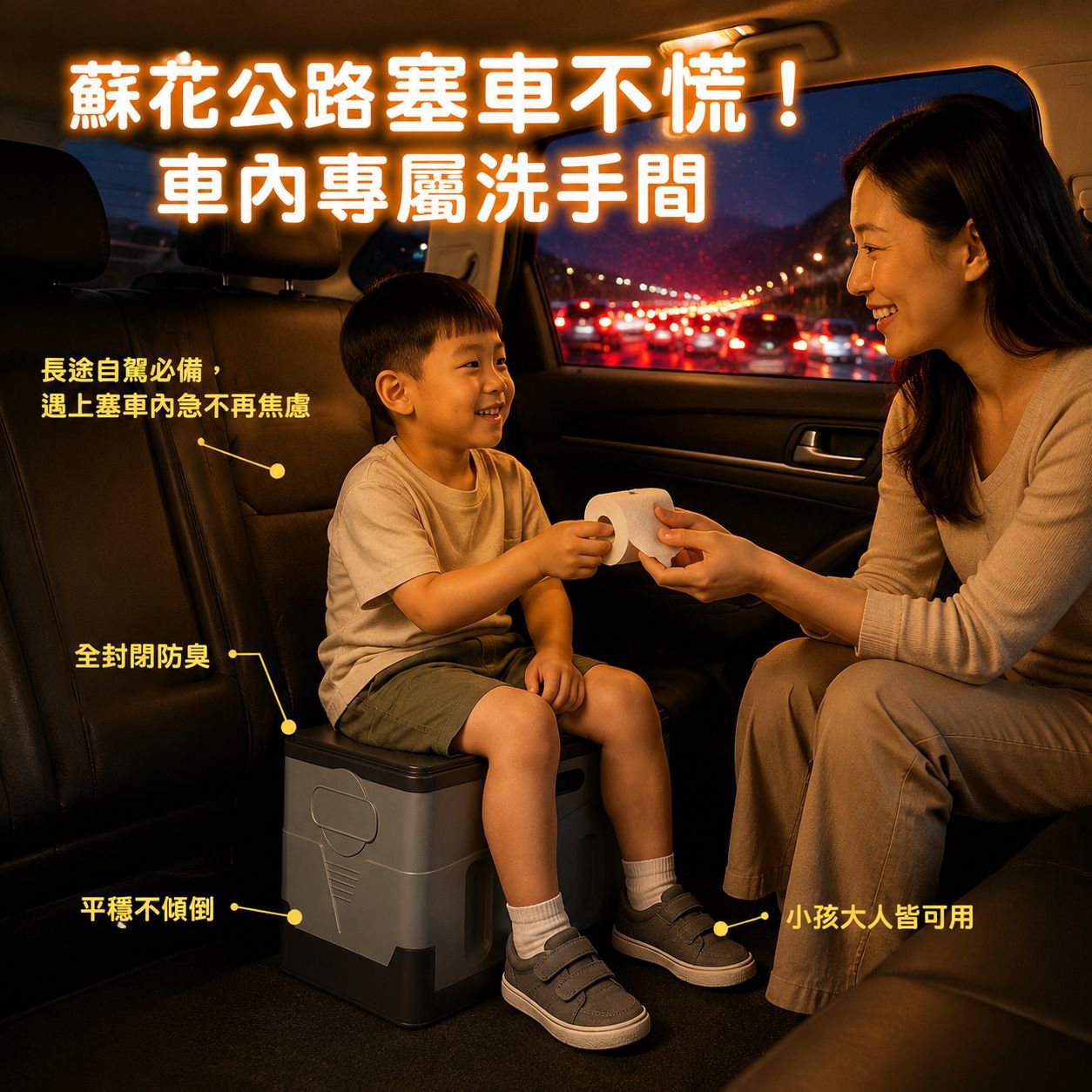 車載便攜式馬桶戶外折疊馬桶