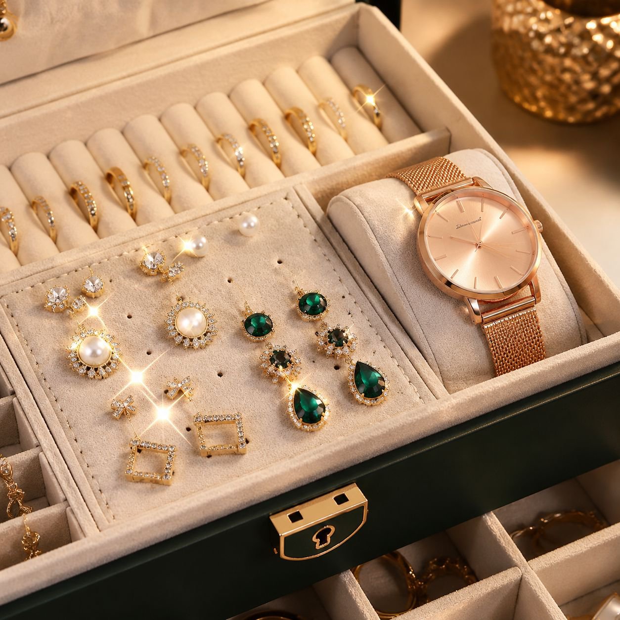 Coffret à bijoux élégant pour cadeaux