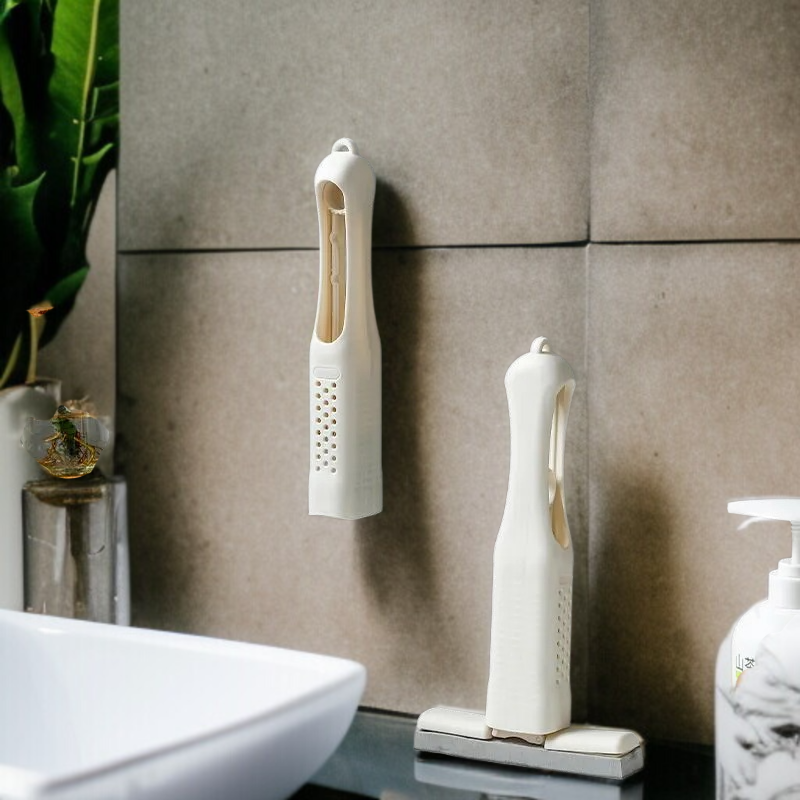 회전식 청소 브러시 사용 모습