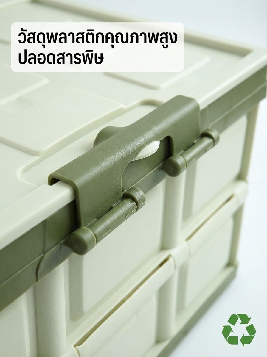 กล่องพลาสติกพับเก็บง่ายและพกพาสะดวก