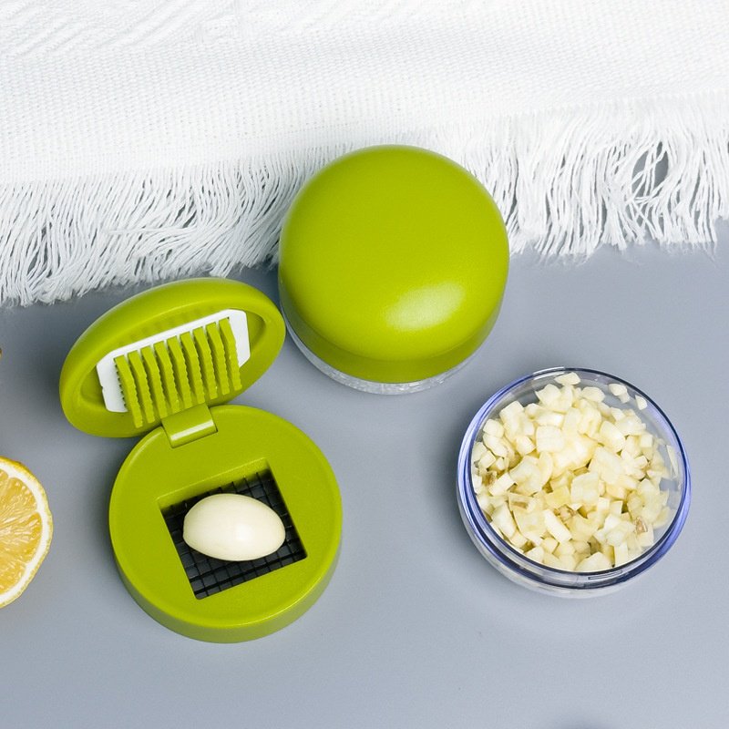 Mini garlic crusher garlic pounder garlic granules household ginger and garlic cutter automatic garl
