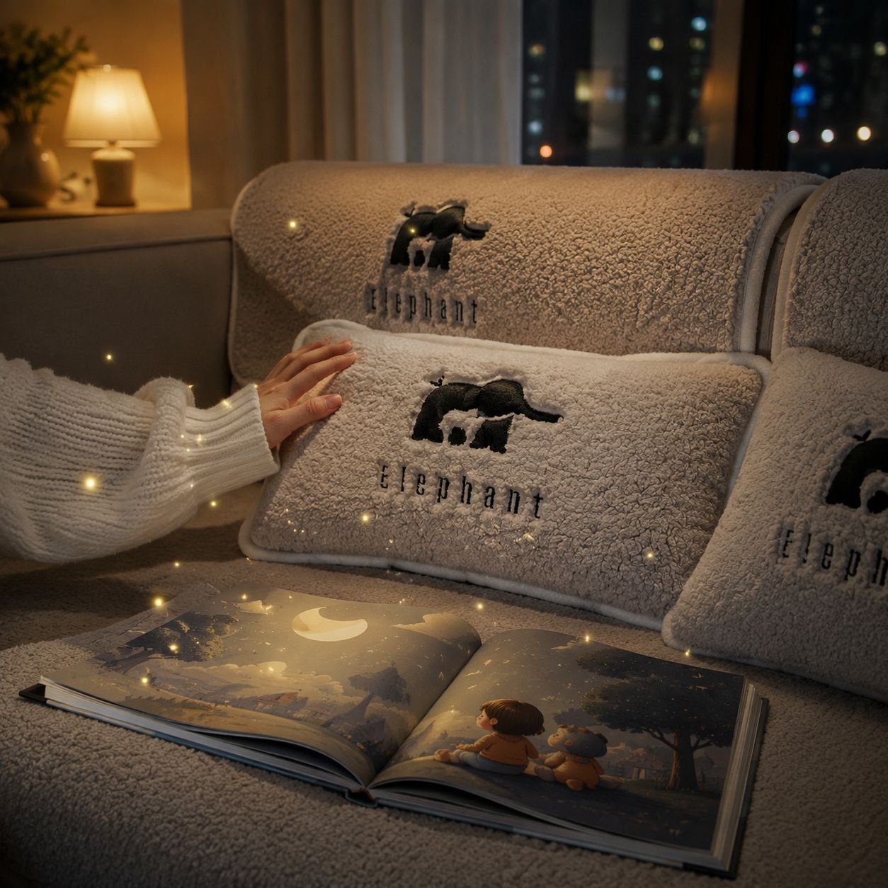 Versatile sofa towel for all seasons