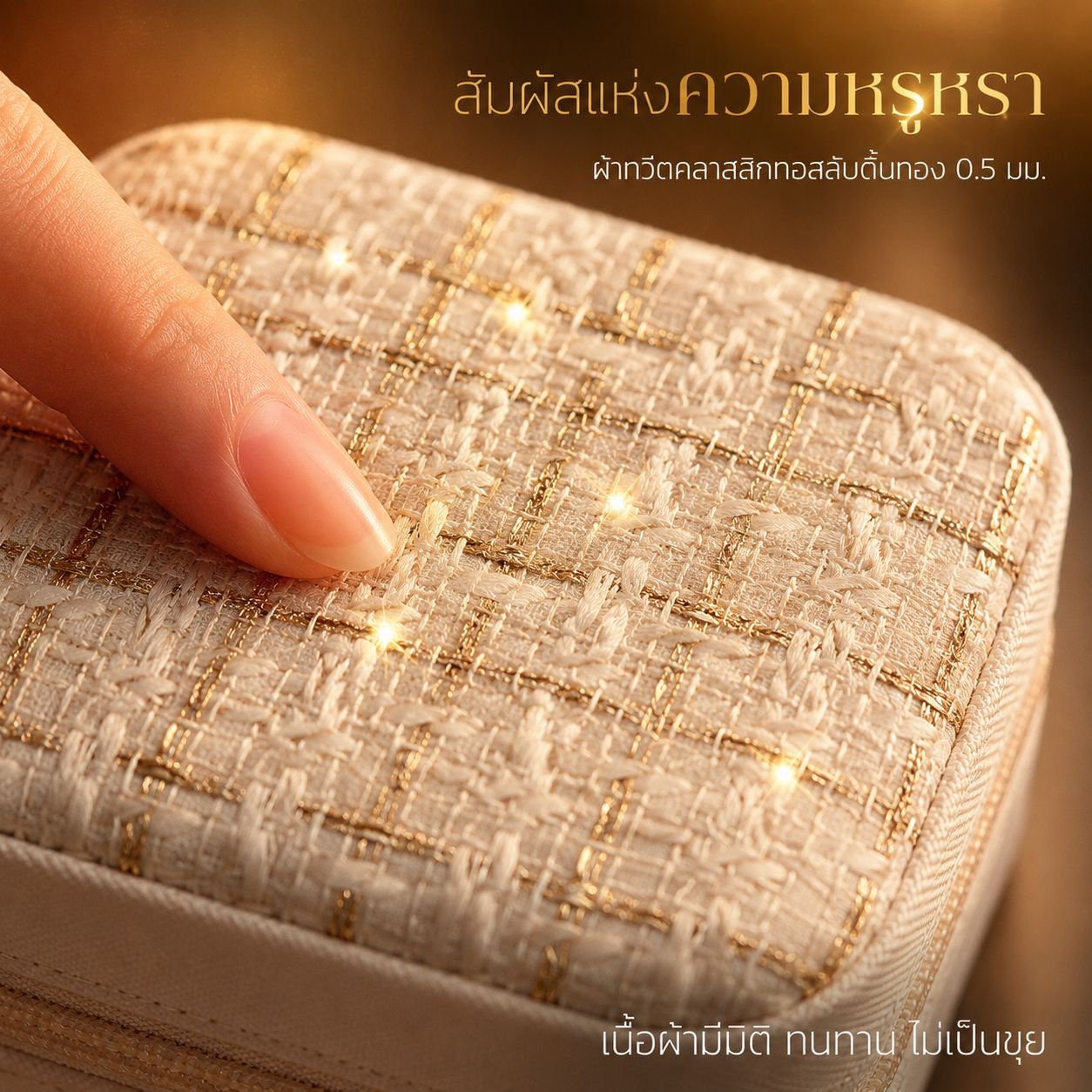 กระเป๋าใส่เครื่องประดับและเหรียญพกพา ดีไซน์เก๋