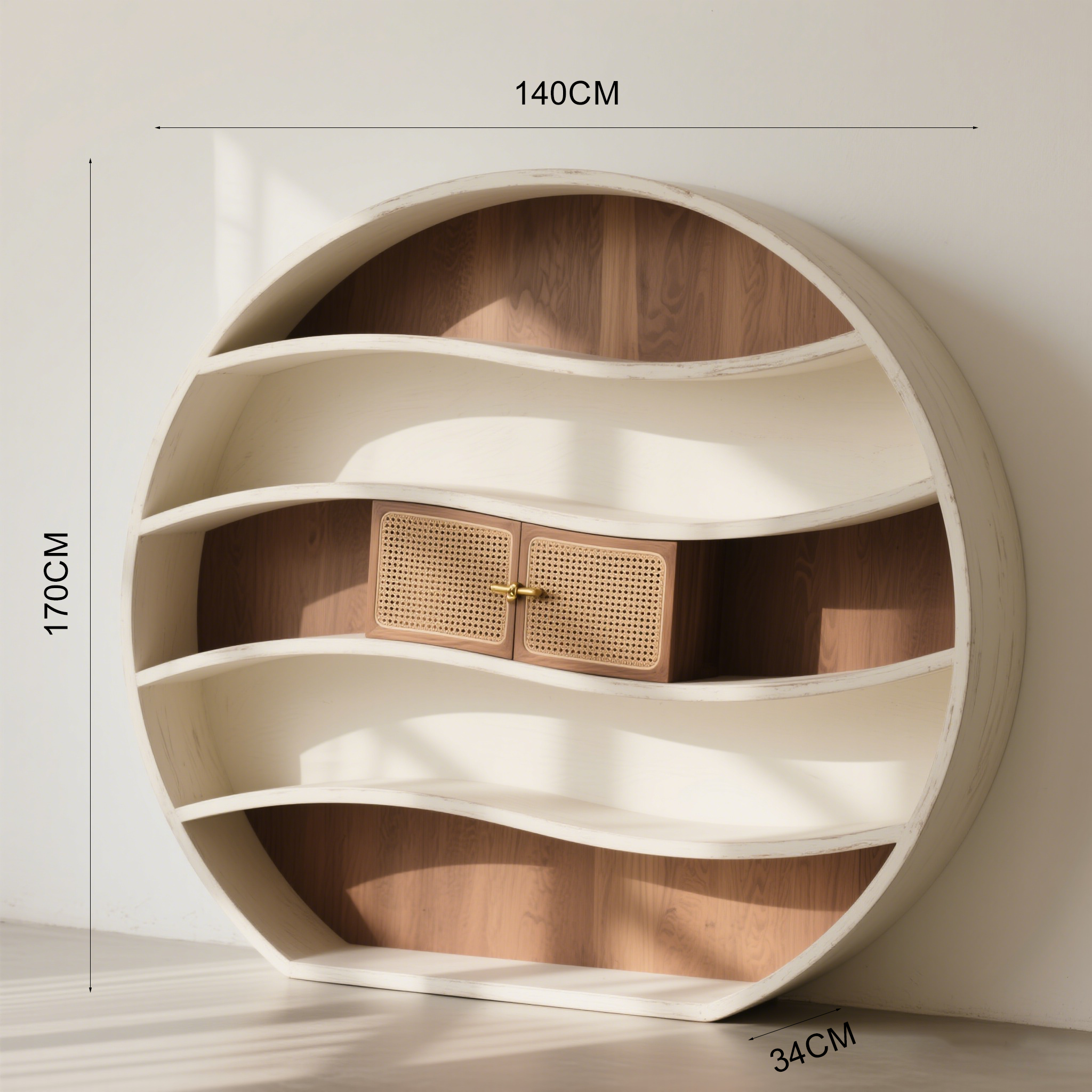 책과 잡지 정리에 좋은 원형 책꽂이