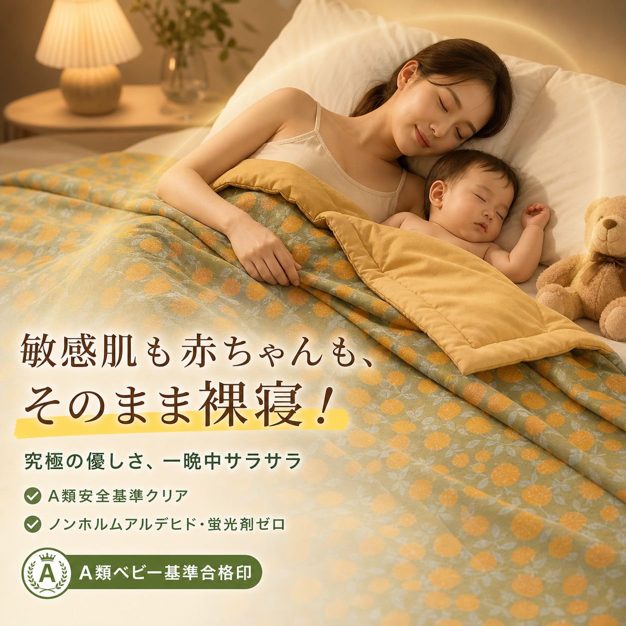 洗濯機で洗える二重ガーゼ夏掛け布団 夏用エアコンブランケット
