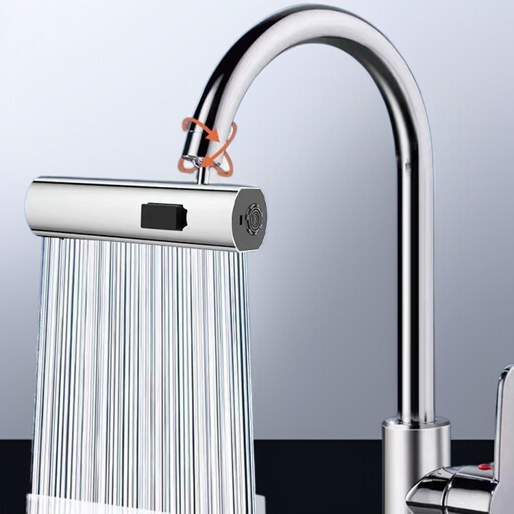 물튀김 방지 기능이 강조된 수도꼭지 노즐