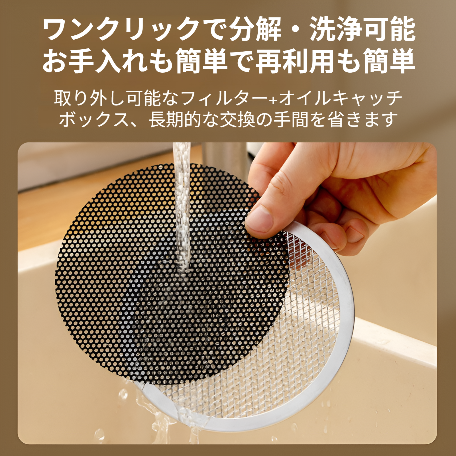 家庭用小型ポータブル卓上レンジフード 24Vブラシレスモーター 強力吸引