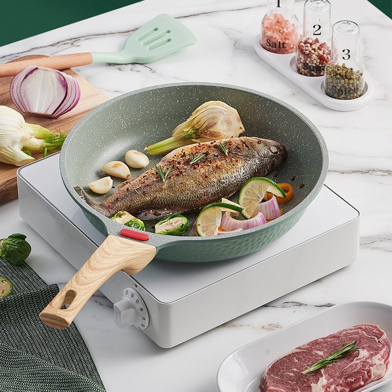 Non-stick aluminum alloy frying pan