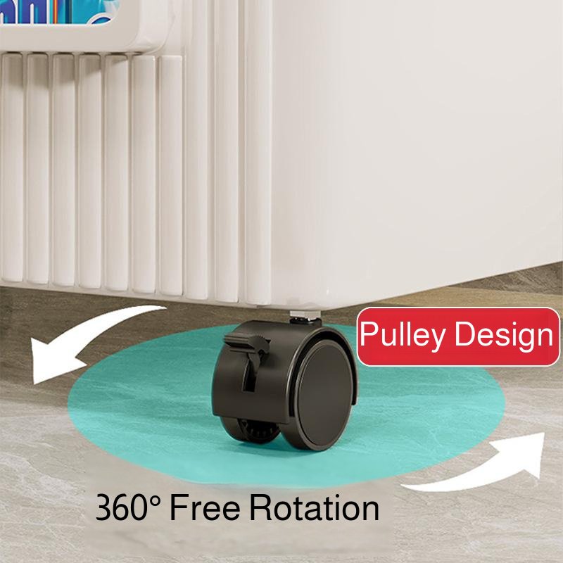 Bathroom cabinet under the shelf toilet sink movable laundry detergent rack balcony washing machine 