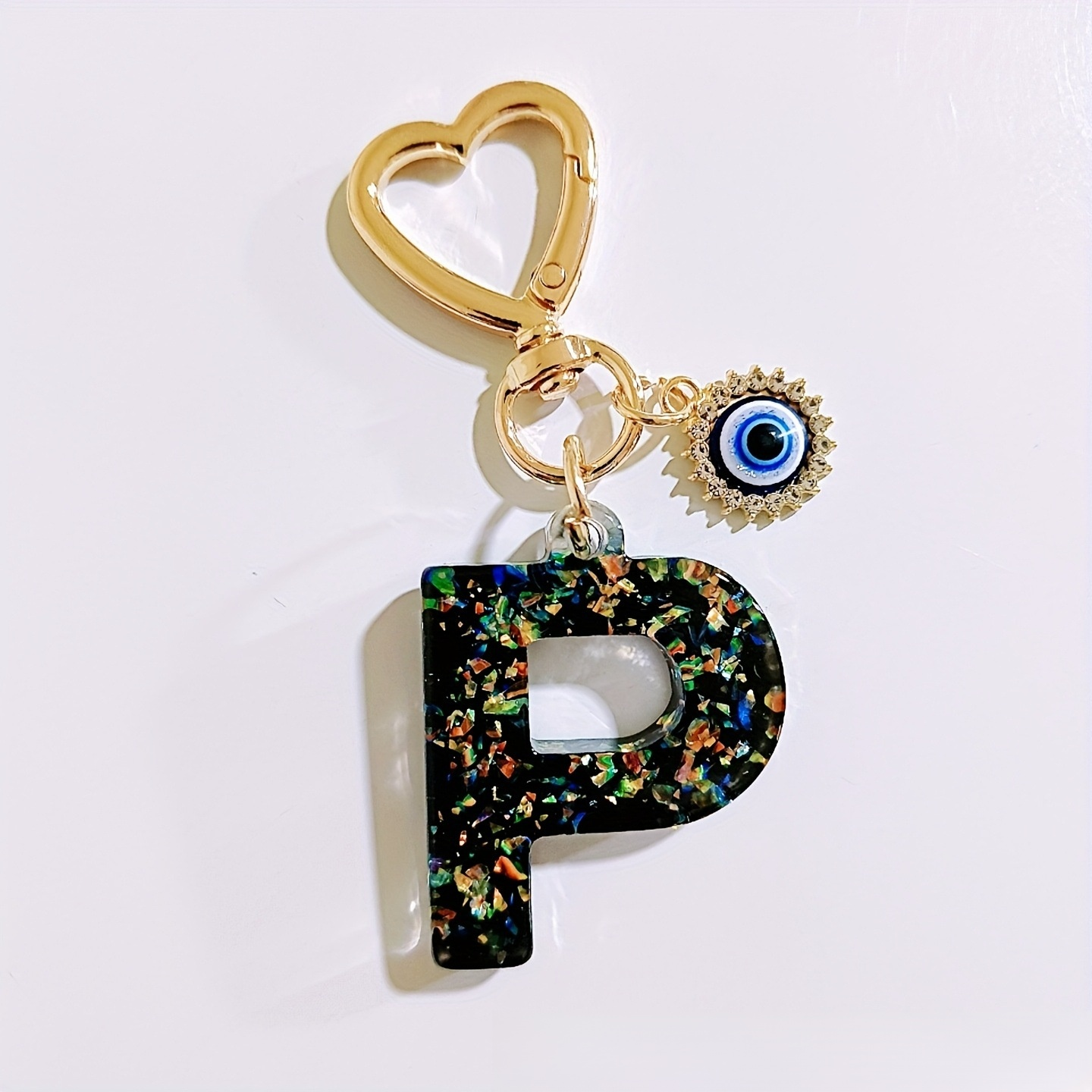 Porte-clés lettre femme, accessoire de mode créatif, décoration de clé porte-bonheur