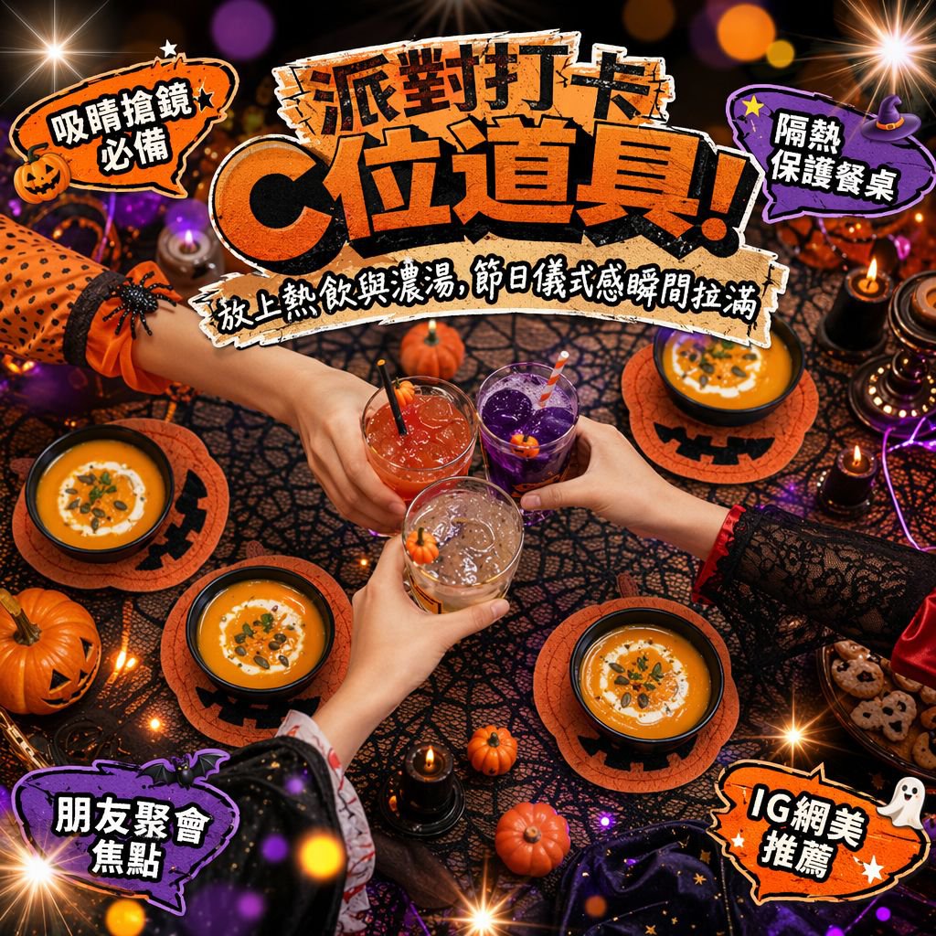 南瓜造型棉繩編織隔熱杯墊桌面裝飾