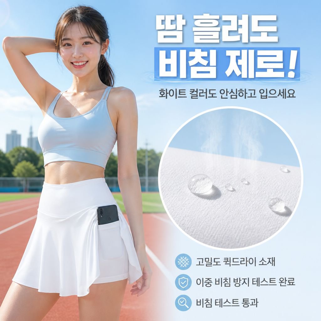 편안한 플리츠 스커트