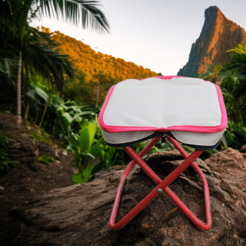 스케치 여행용 접이식 스툴 사용 예시