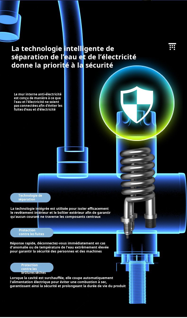 Robinet instantané JMY avec chauffe-eau intégré