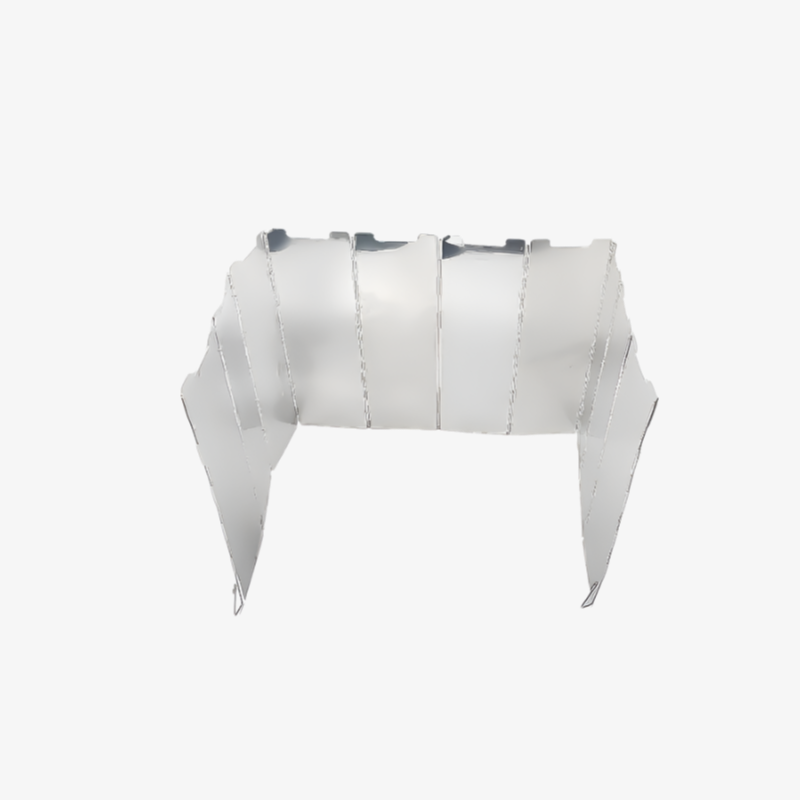 キャンプで使用中のカセットストーブ防風リング