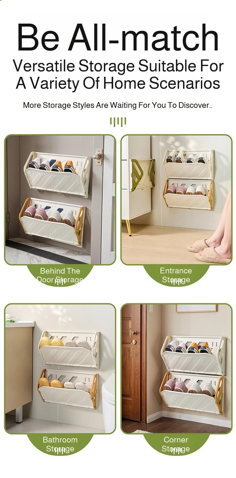 Solución de organización de zapatos para espacios pequeños