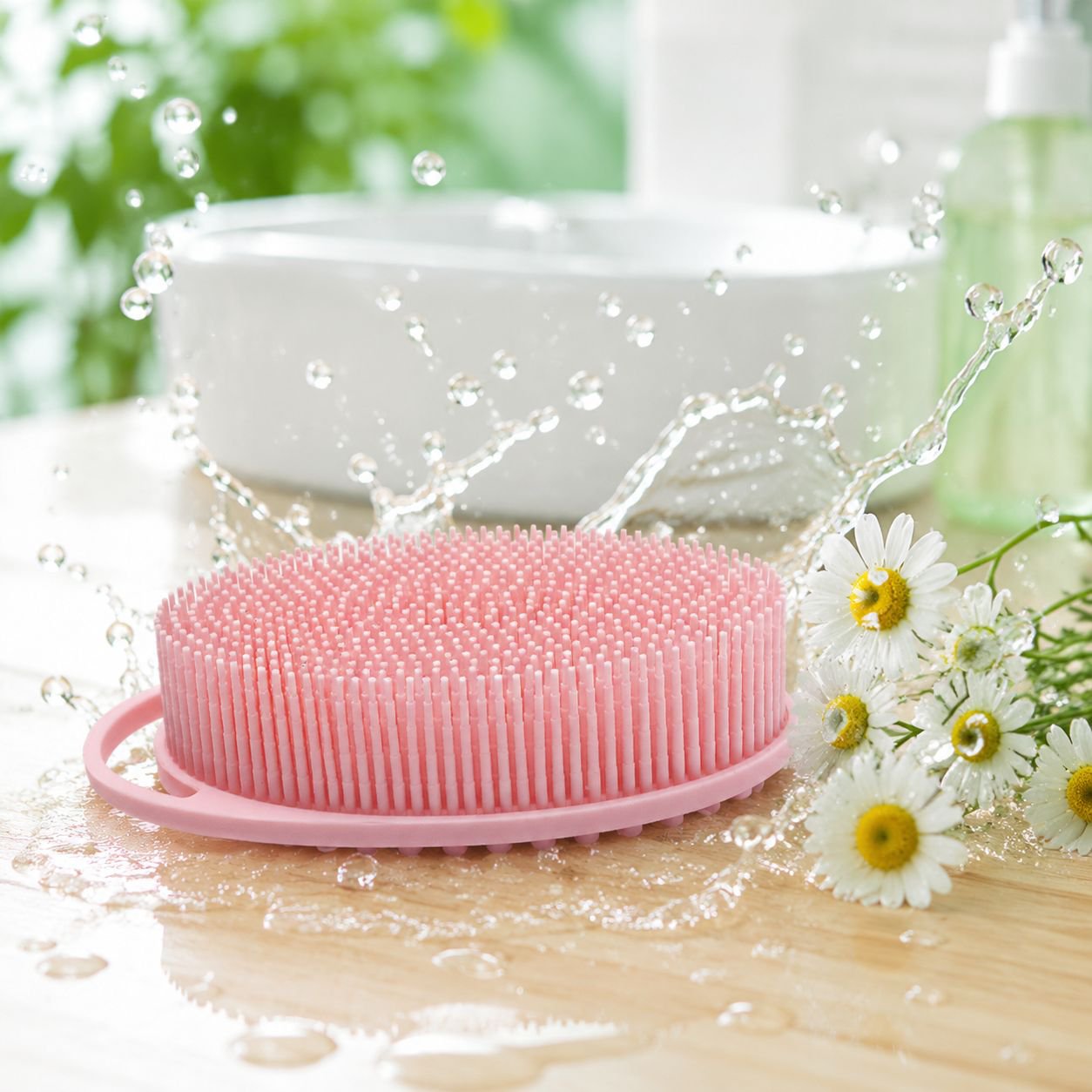Soft Bristle Silicone Shampoo Brush for Babies and Adults