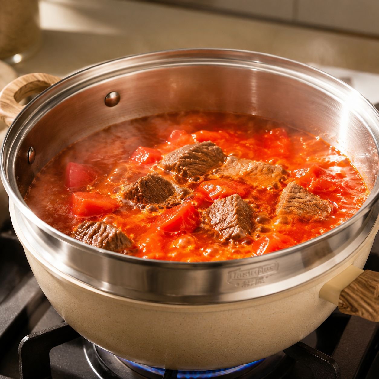 Thick Binaural Milk Stew Pot for Efficient Cooking