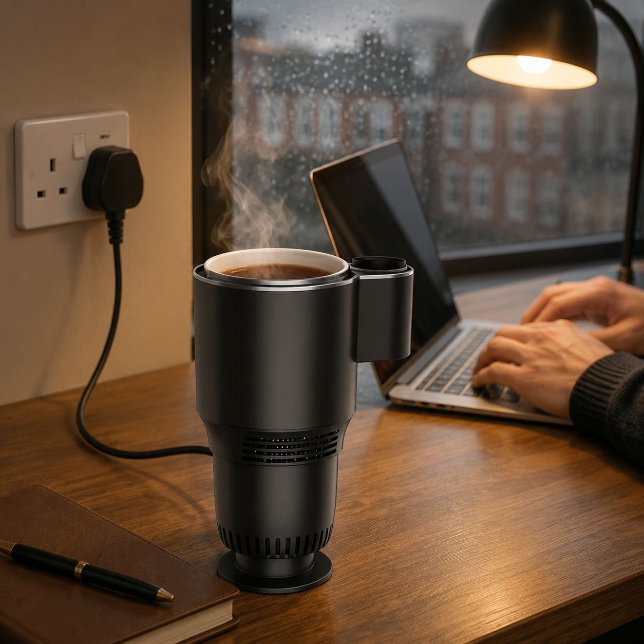 Portable Car Hot & Cold Cup, Mini Beverage Cooler Warmer for Export