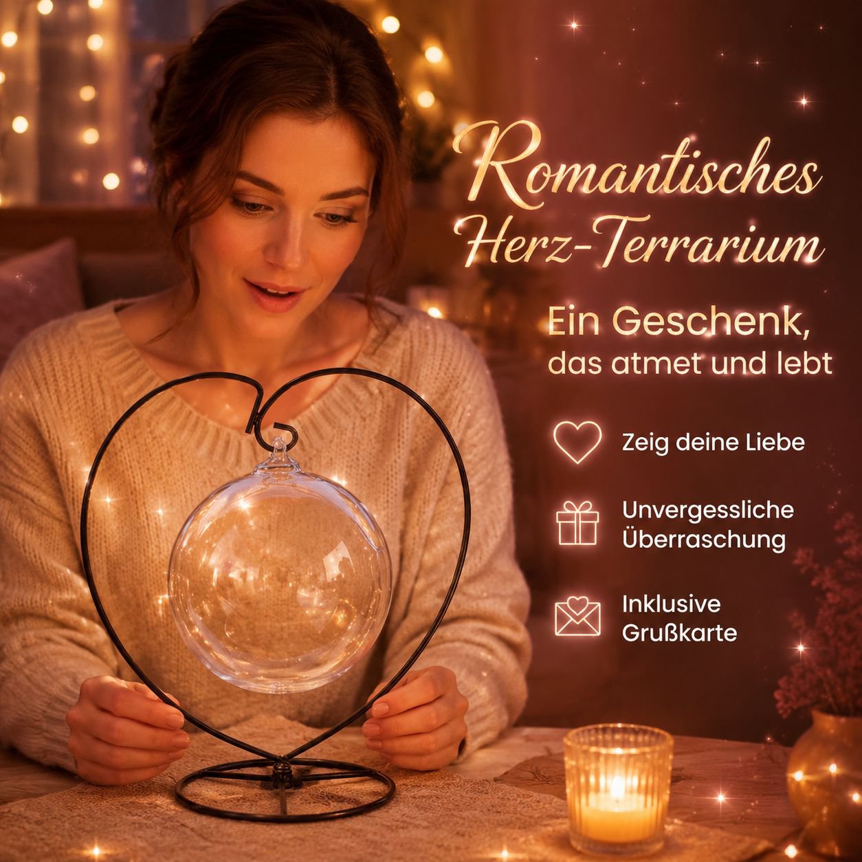 Hängendes Flaschen-Ökosystem Mikrolandschaft Moos-Set