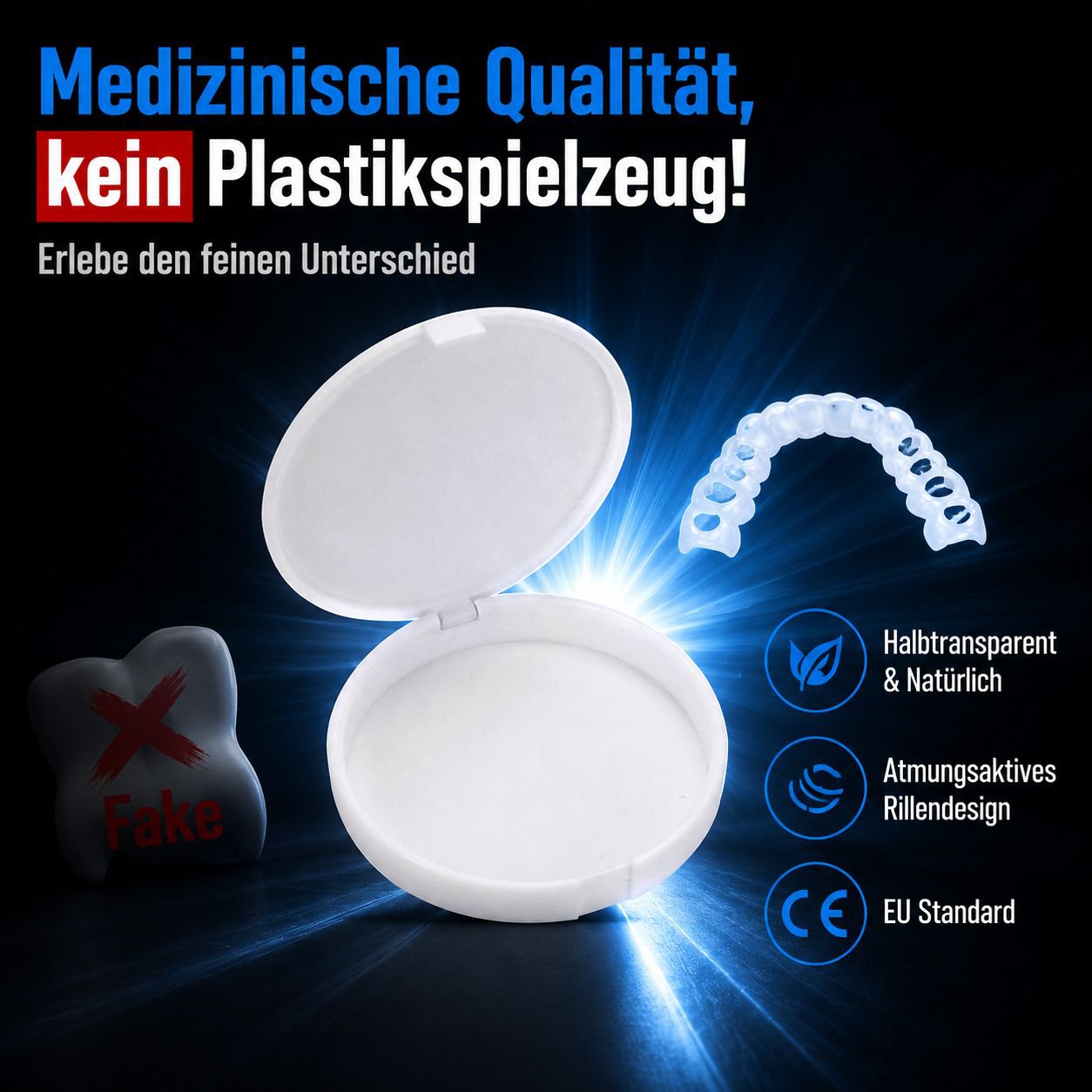 Simulation Zahnkorrektur Aufhellungs-Veneers