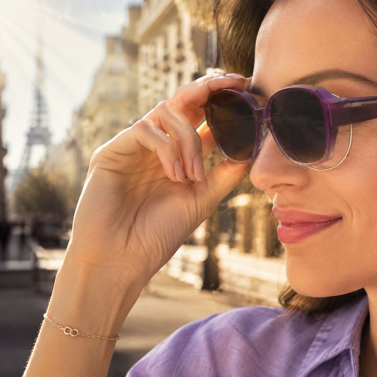 Polarisierte Sonnenbrille für Damen mit Myopie