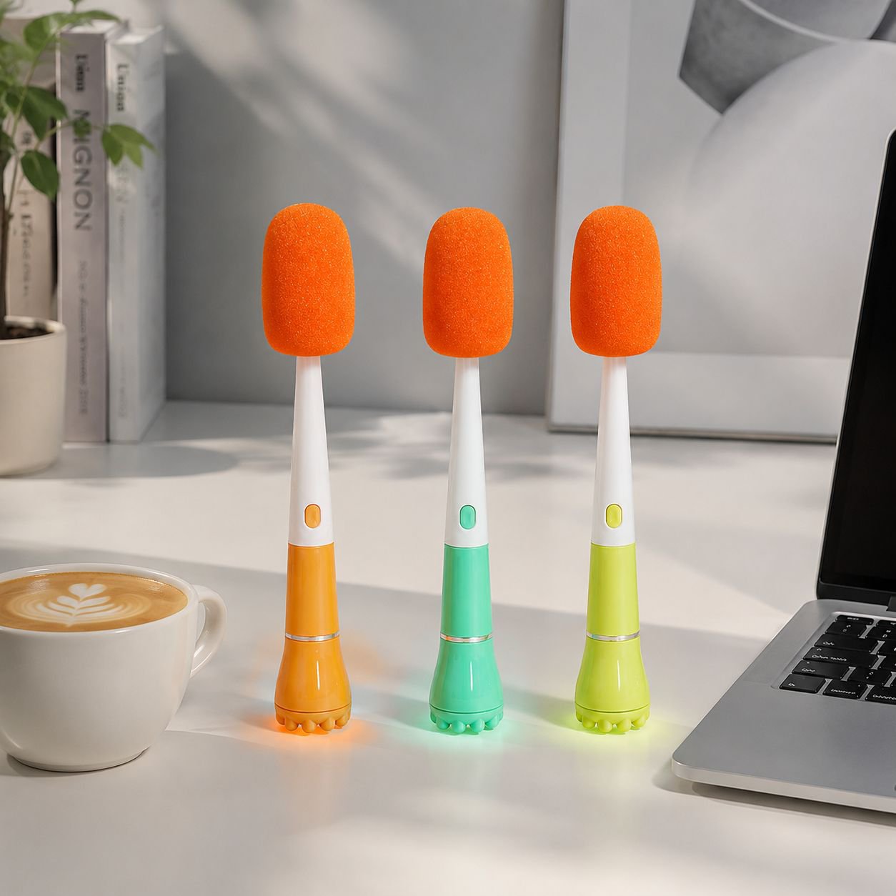 Easy-to-hold cleaning brush for household chores
