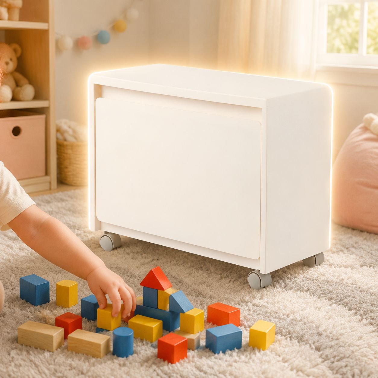 Beweglicher Lagerschrank für Zuhause