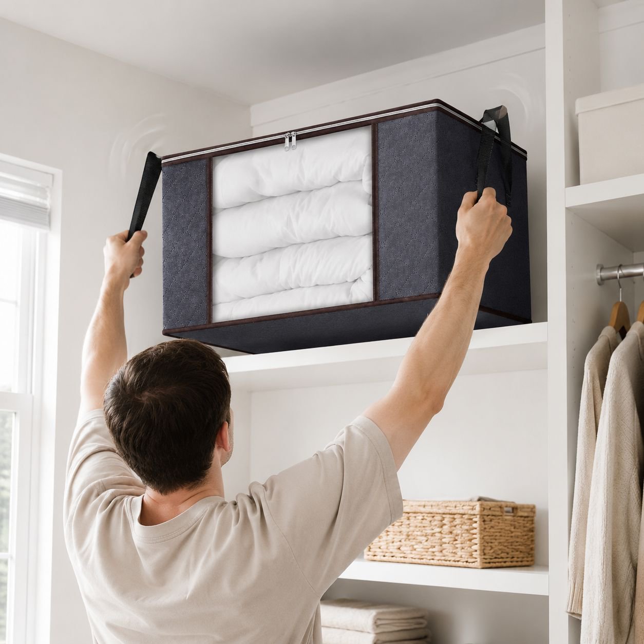 Protective organizer keeping items dust-free