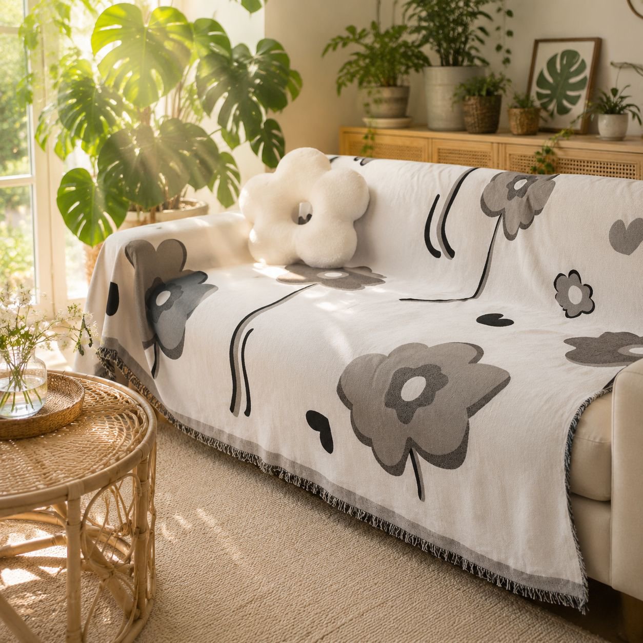 Stylish sofa cover cloth for modern homes